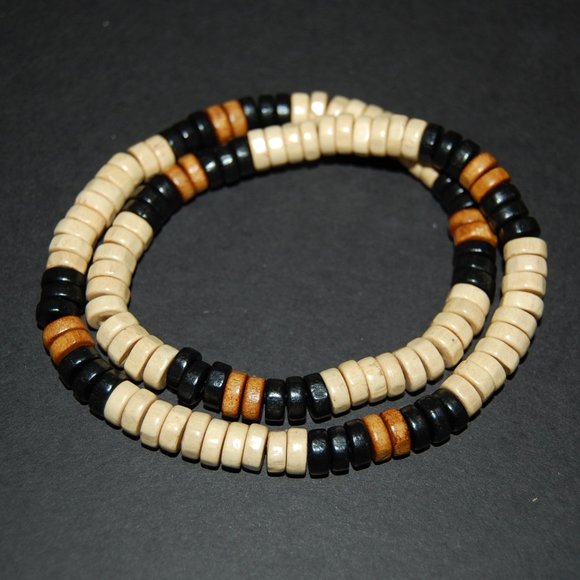 Men Necklace,Wood Necklace,Surfer Necklace,Tribal Style,Chocker,Beach Ne… - Picture 3 of 4